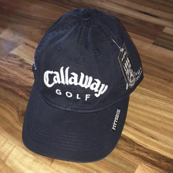 NWT Ahead Callaway Golf Cap Navy with White Letters - Picture 1 of 7